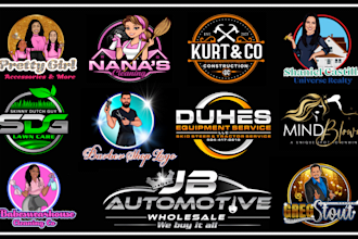 design professional modern and cartoon business logo