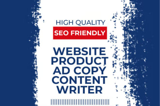 be your SEO website content writer