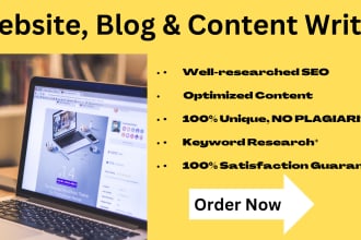 be your seo content writer and website copywriter
