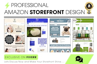 do a premium amazon storefront design or amazon brand store