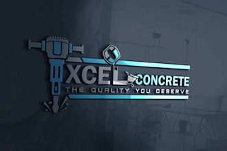 design concrete, pressure wash, welding, construction logo