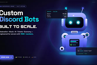 develop a premium custom discord bot for your server