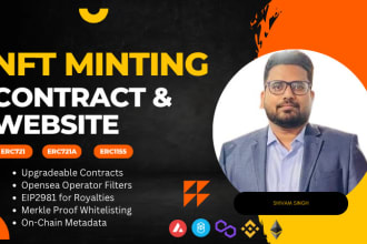 create nft smart contract, nft minting dapp on ethereum and solana