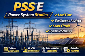 perform power system studies using psse