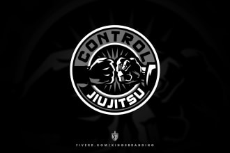 create a jiu jitsu, martial arts for gym logo