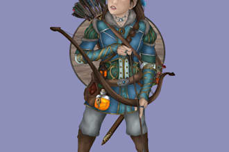 draw portraits, specializing in rpg characters