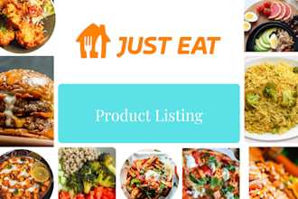 upload products on your just eat, grubhub, doordash store and menu