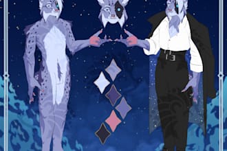 create a furry and not only a character reference letter for you