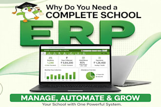 build school erp system with lms portal