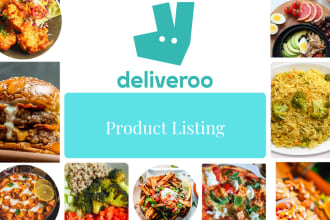 upload products on your deliveroo, uber eats, just eat store and menu