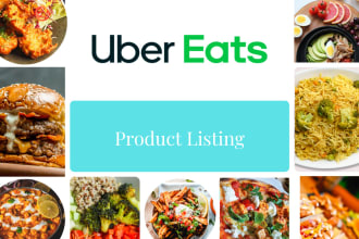 upload products on your uber eats store and menu