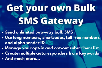 install bulk sms marketing gateway to send bulk sms text messages