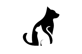 create a negative space animal logo design