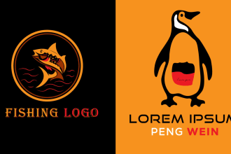 modern minimalist and vintage line art text creative  logo design