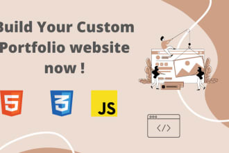 design and develop your custom personal portfolio website