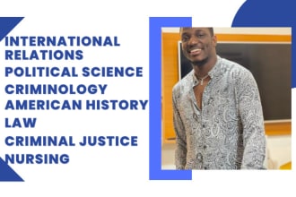 write criminal justice, political science, law, history, and nursing