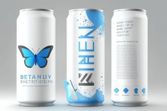design a very unique energy drink or juice label for you