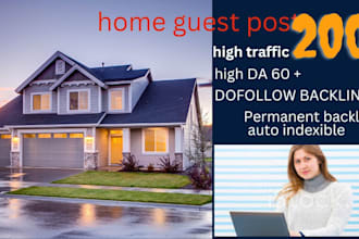 do home decor and home improvement guest posts with dofollow backlinks
