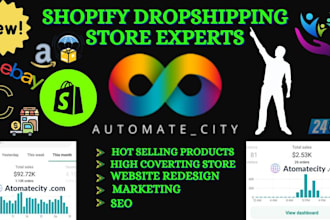 provide shopify development shopify dropshipping services