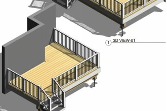 create deck patio porch permit drawing set