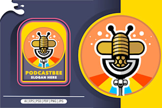 design a logo badge for your brand