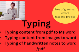 do fast and accurate typing services