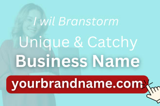 brainstorm creative business name, brand name for your business product or brand