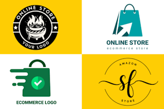 design creative online shop ,store logo
