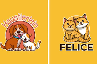 make a high quality pet store , animal logo