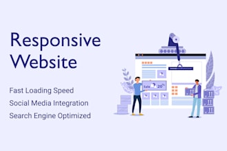 develop modern design responsive website