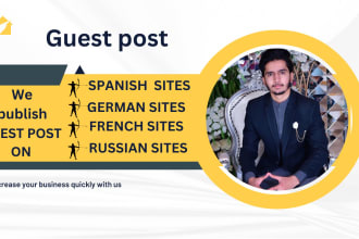 do guest post on spanish german french polish russian websites