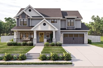 visualize architectural 3d modeling exterior design house rendering