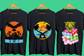 do bulk typography trendy and custom graphic t shirt design