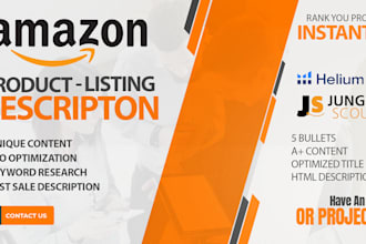 write highly converting amazon listing seo product description