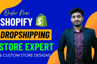 build shopify store or dropshipping ecommerce store