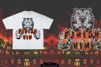 design graphic t shirt with hand drawn