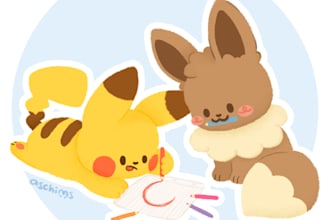 draw cute pokemon art