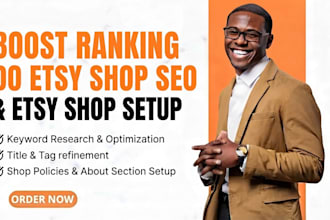 do etsy shop SEO, etsy shop setup, boost ranking