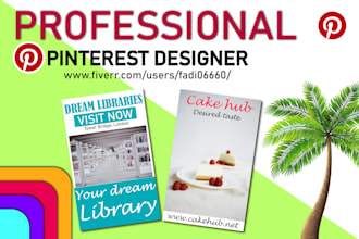 design professional and eye catchy pinterest pins