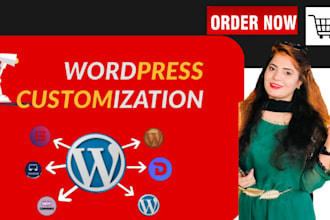 develop and customize wordpress website