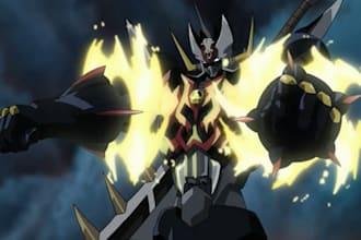 draw mecha robot gundam illustration