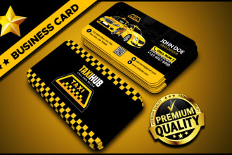 design taxi business card for taxi driver, company