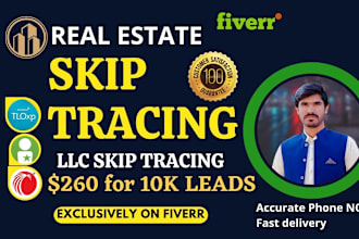 do skip tracing for real estate, llc skip tracing, bulk skip tracing