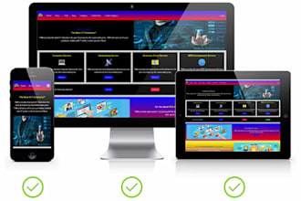 create the custom website