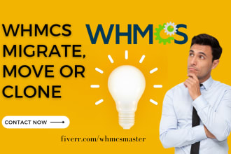 backup, clone, move and migrate your whmcs, wordpress