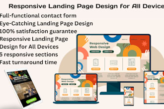Big Deals!  design a mobile app landing page with elementor pro