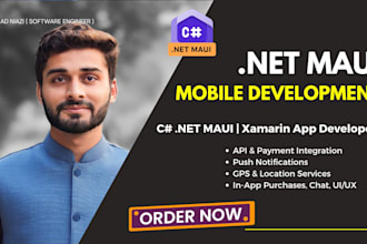 develop cross platform mobile app in net maui, xamarin and blazor