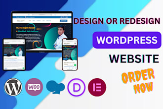 do professional creative wordpress website design and redesign