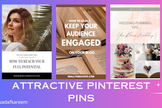 create amazing pinterest pin for you