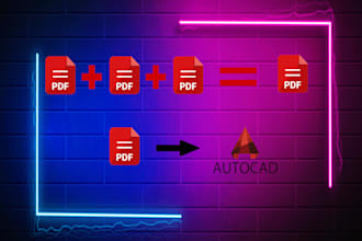 combine and split pdf files or convert them into autocad